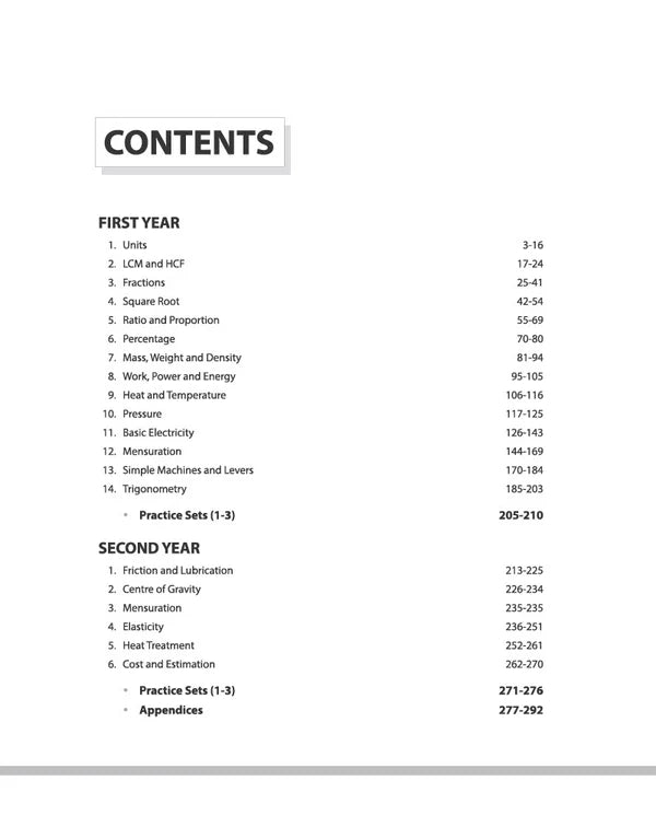 Arihant ITI Fitter Year 1 and 2 Workshop Calculation and Science Based on NSQF Level 4 English Medium Latest Revised Edition