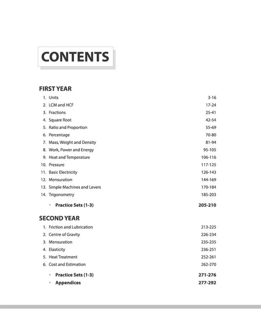 Arihant ITI Fitter Year 1 and 2 Workshop Calculation and Science Based on NSQF Level 4 English Medium Latest Revised Edition