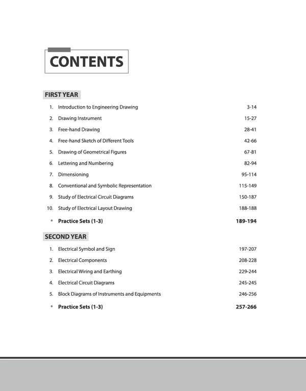 Arihant ITI Electrician Year 1 and 2 Engineering Drawing Based on NSQF Level 4 English Medium Latest Revised Edition