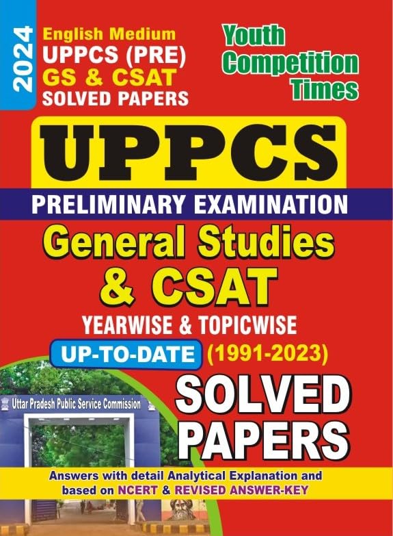 Youth UPPCS PRE GS CSAT General Studies Solved Paper 2024 Book In English