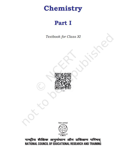 NCERT Chemistry Class 11 Part 1 Textbook