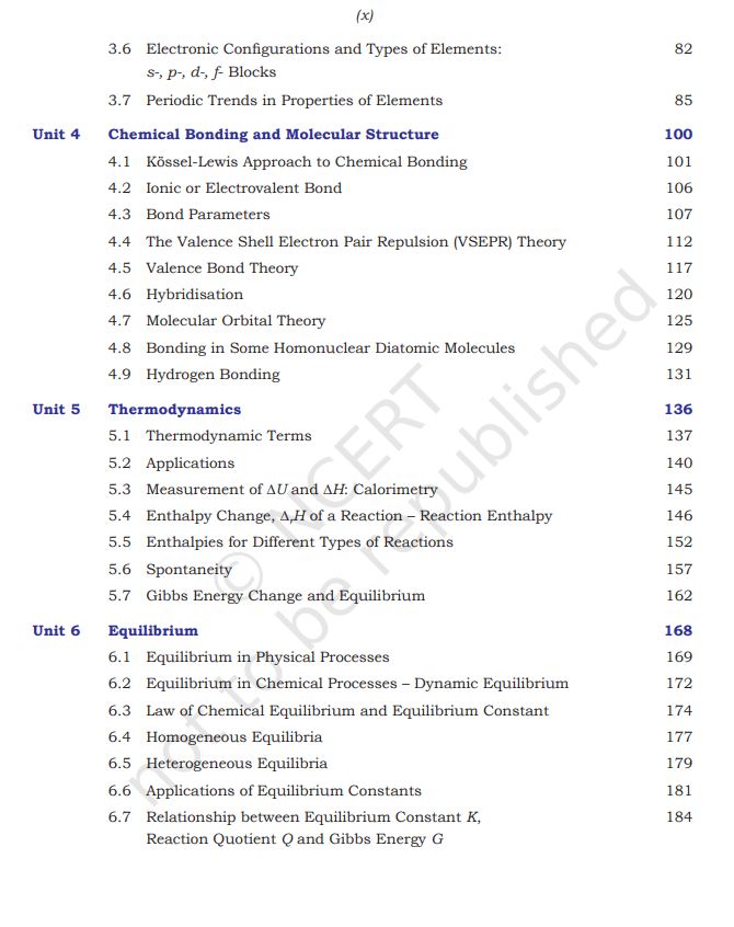 NCERT Chemistry Class 11 Part 1 Textbook