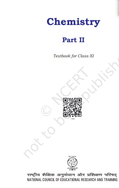 NCERT Chemistry Class 11 Part 2 Textbook