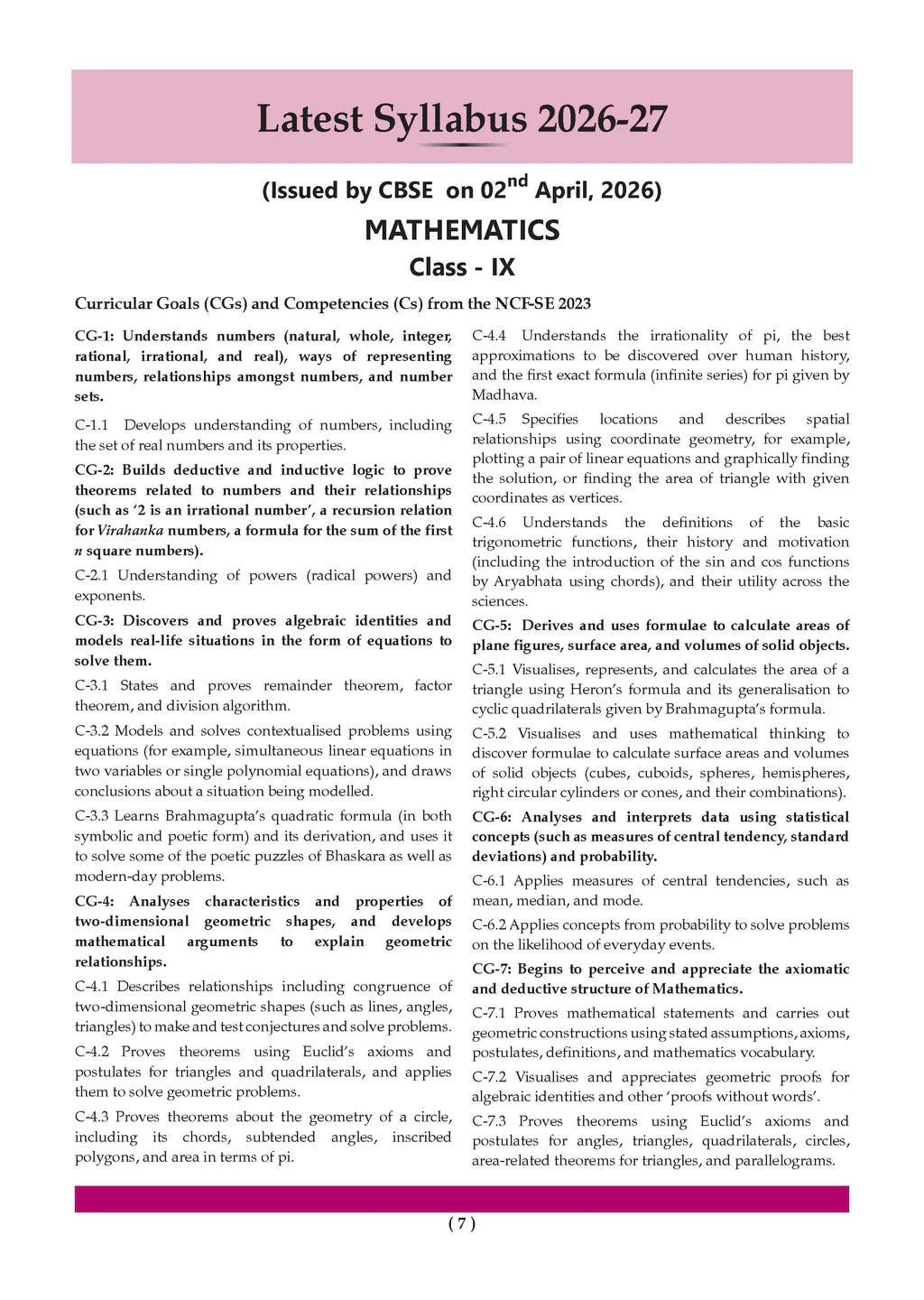 Oswaal CBSE Mathematics Part 1 Question Bank Chapterwise And Topicewise Class 9 Based on NCERT Textbook Ganita Manjari Includes Summary Competency Based Question Self And Assessment And Practice Papers