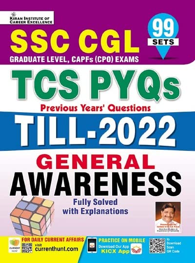 Kiran SSC CGL TCS PYQs Till 2022 General Awareness English Medium 3765