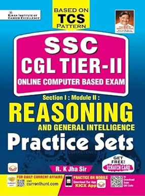 Kiran SSC CGL Tier II (TCS Pattern) Reasoning Practice Se English Medium 4086