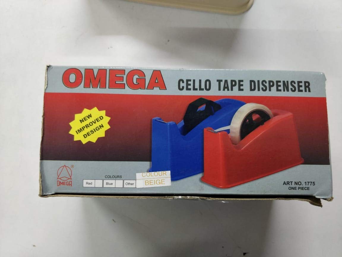 Omega Cello Tape Dispenser Inovatively Designed Steel Sarp Cutter