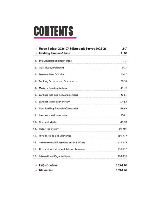 Arihant Banking Awareness To the Points Notes Latest Edition English Medium for IBPS SBI RBI and Other Banking Exams