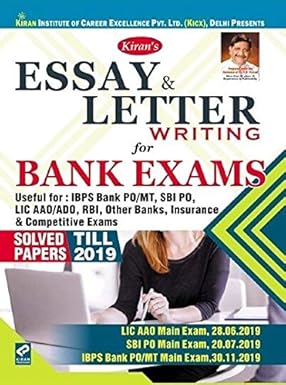 Kiran Essay And Letter Writing For Bank Exams Solved Papers Till 2019 2977