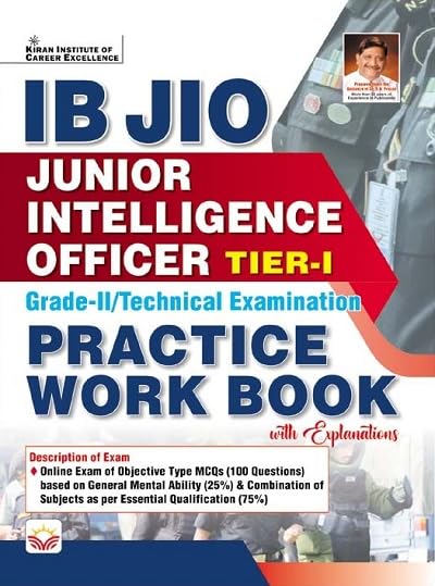 Kiran IB JIO Junior Intelliegence Officer Tier 1 Grade 2 Practice Work Book English Medium 4326