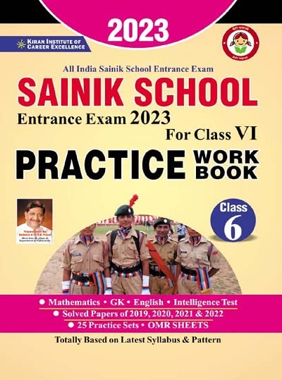 Kiran Sainik School Entrance Exam 2023 Class VI Practice Work Book English Medium 3635