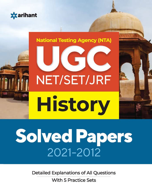 Arihant NTA UGC NET JRF SET Exam History Previous Years Solved Papers 2021-2012 English Medium