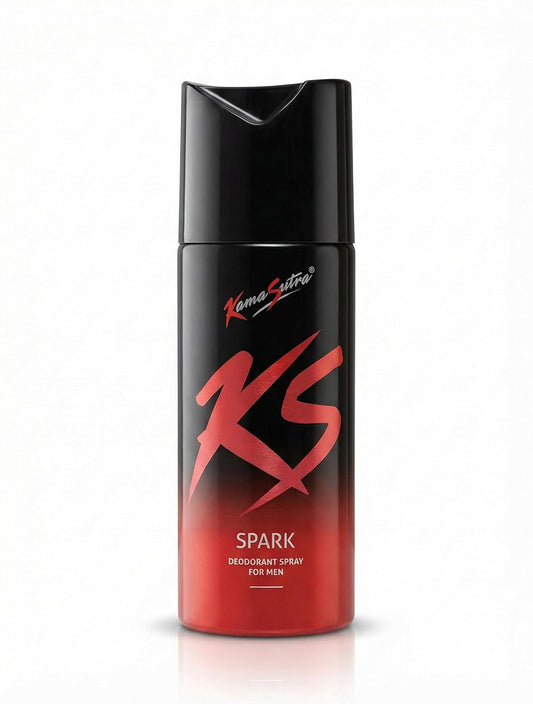 KamaSutra KS Spark Deodorant Spray for Men Long Lasting Fresh Masculine Fragrance All Day Odour Protection Daily Body Spray