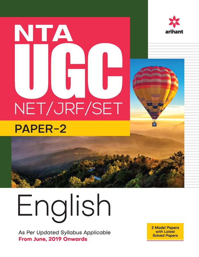Arihant NTA UGC NET SET JRF Paper 2 English Complete Guide With 3 Model Papers and Solved Papers
