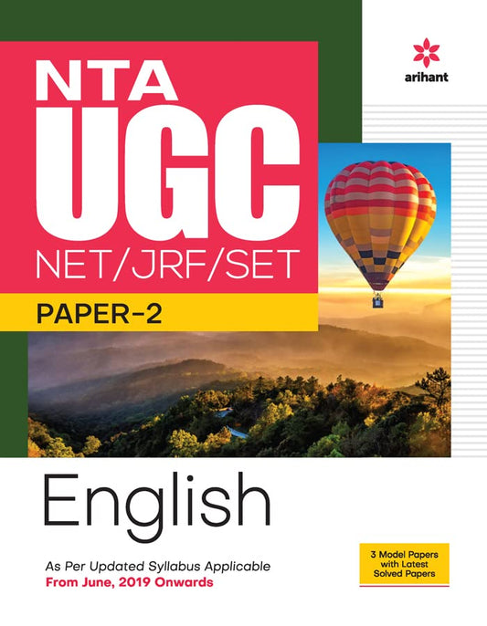 Arihant NTA UGC NET SET JRF Paper 2 English Complete Guide With 3 Model Papers and Solved Papers
