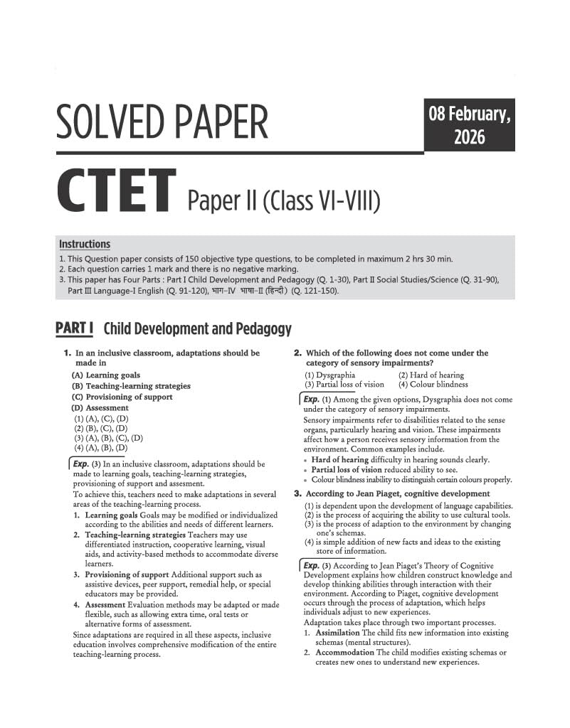 Arihant CTET 2026 Paper 2 Social Science and Studies Junior Level Exam Guide Success Master English Medium