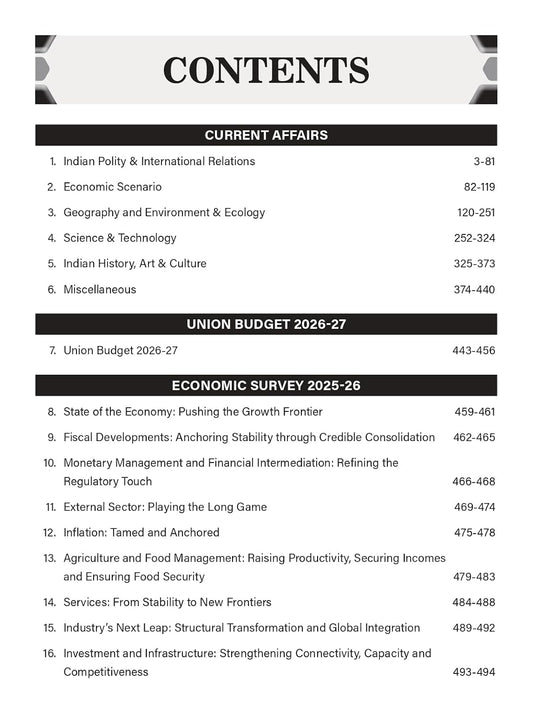 Drishti Prelims Practice Series 4th Edition July 2026 Current Affairs Union Budget 2026-2027 and Economic Survey 2025-2026 English Medium Part 7