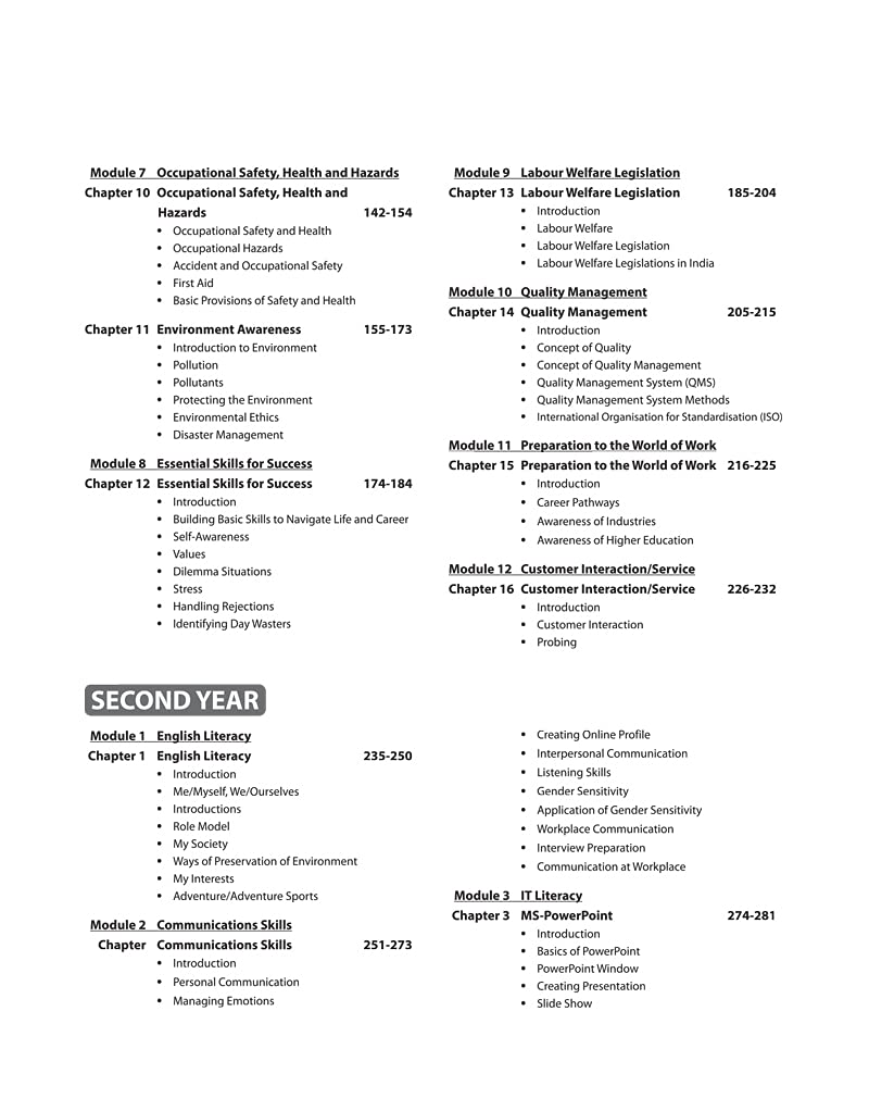 Arihant ITI Employability Skills Year 1 and 2 As Per NSQF Common for All Trades English Medium By Srishti Agrawal