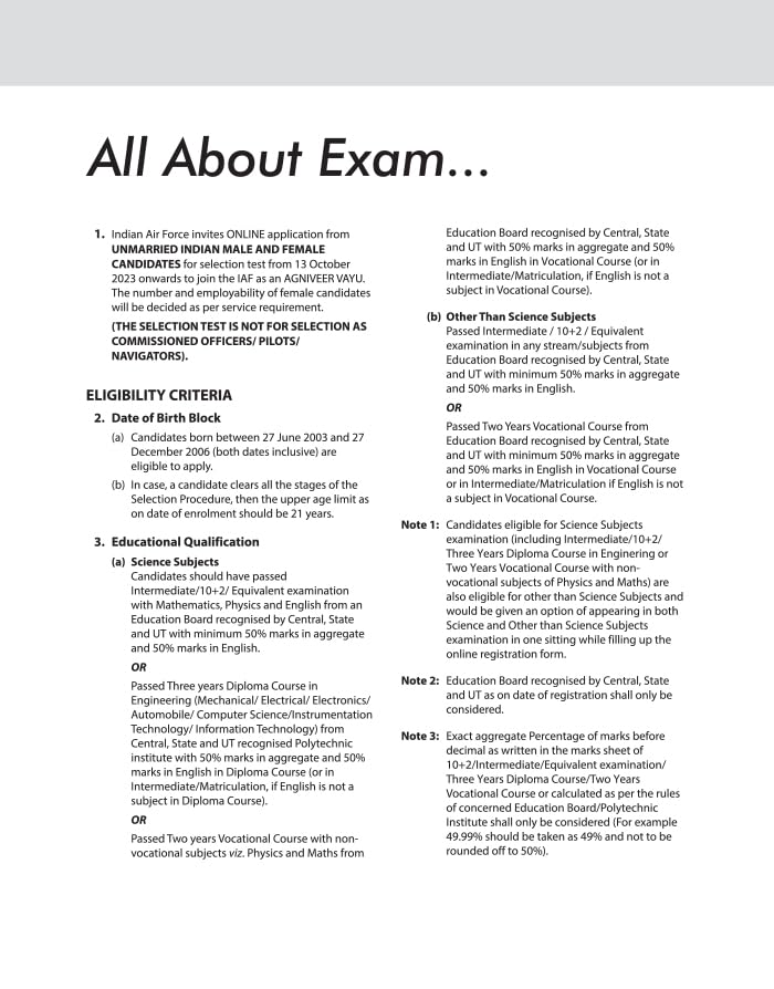 Arihant Indian Airforce Agniveer Vayu Phase 1 Guide for Group X Science Subjects