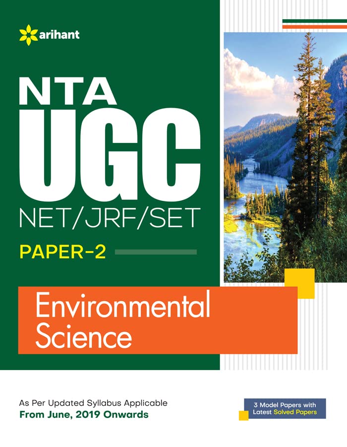 Arihant NTA UGC NET JRF SET Paper 2 Environmental Science Complete Guide With 3 Model Papers and Solved Papers English Medium