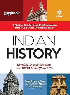Arihant Magbook Indian History for Civil services prelims state PCS and other Competitive Exam 2022