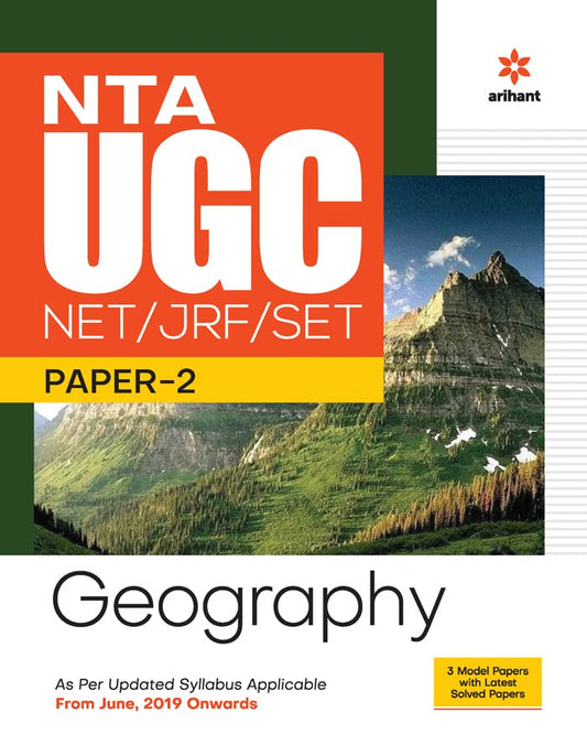 Arihant NTA UGC NET JRF SET Exam Geography Paper-2 Guide With 3 Model Papers and Solved Papers English Medium