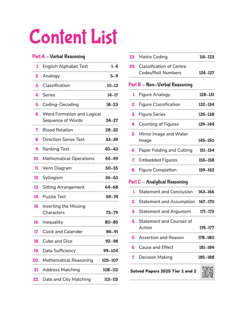 Arihant SSC CGL Tier 1 and 2 General Intelligence and Reasoning Capsule Pro English Medium