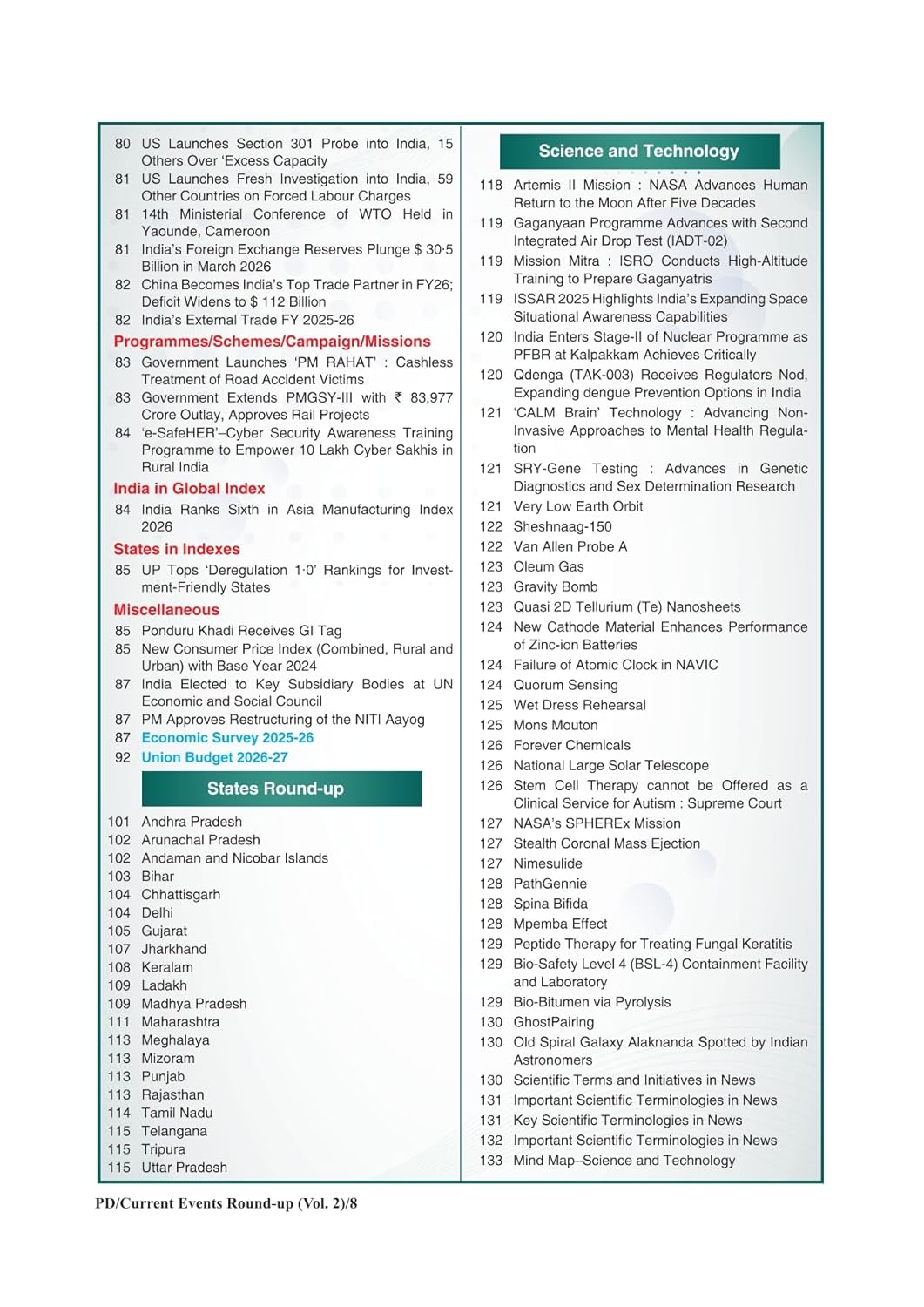 Pratiyogita Darpan Current Events Round Up 2026 Volume-2 Revised Edition English Medium