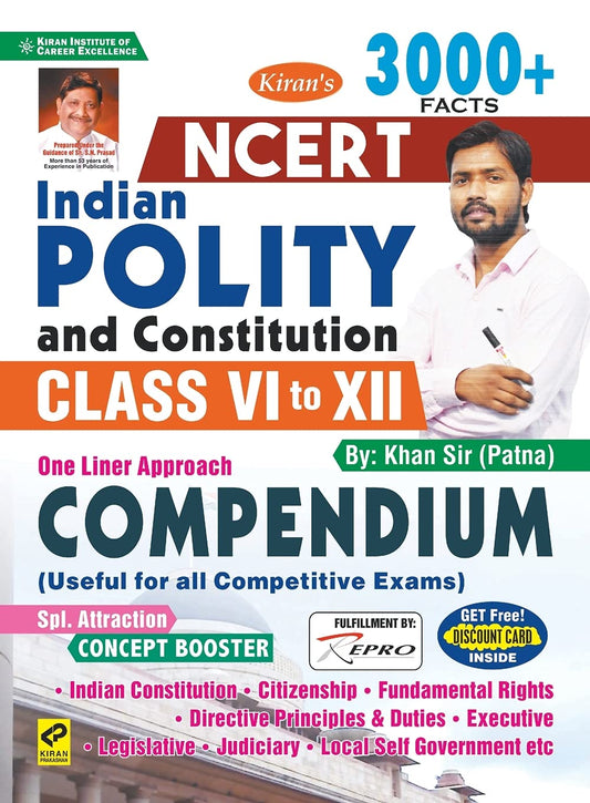 Kiran NCERT Indian Polity and Constitution Class VI to XII Compendium English Medium 3279
