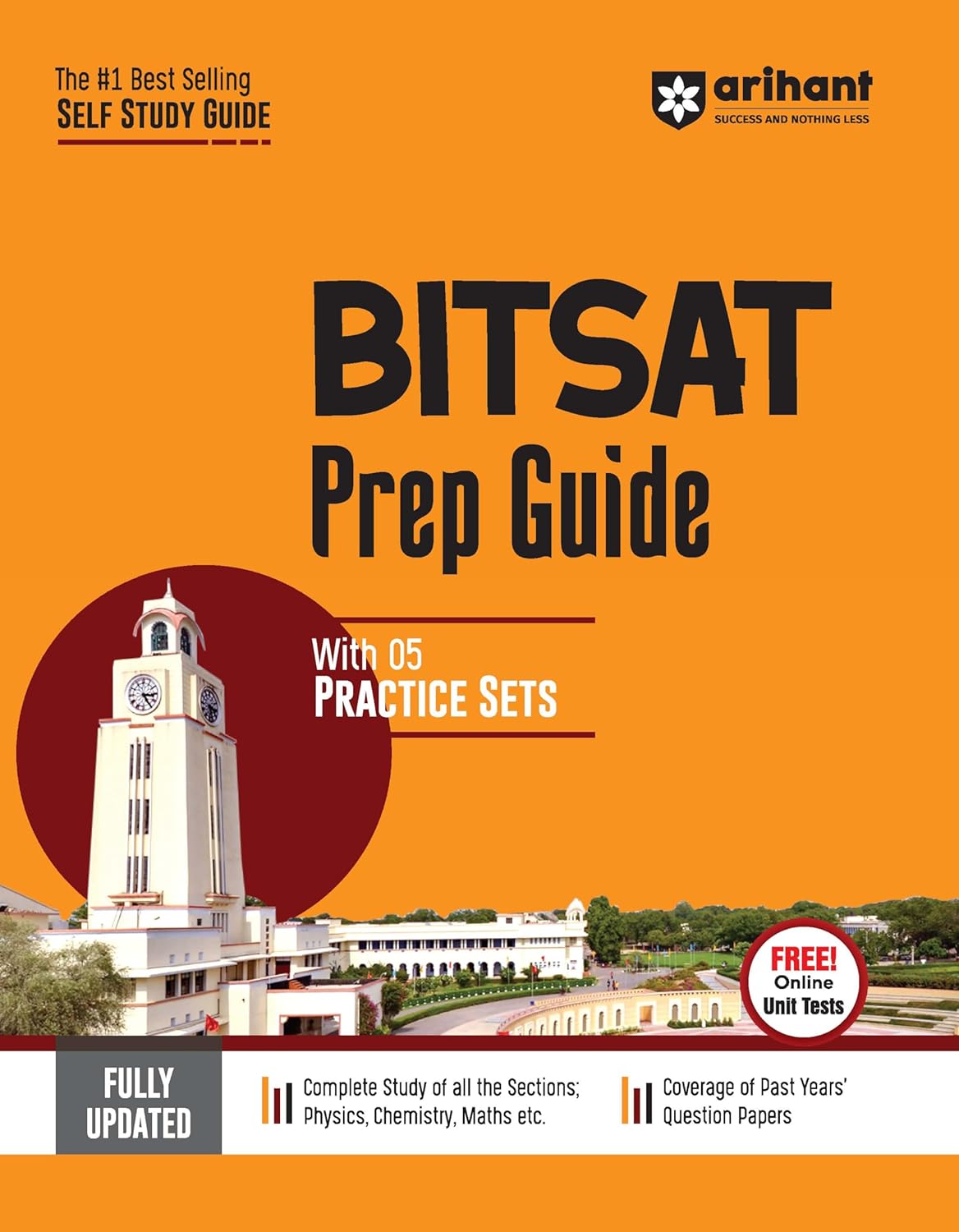 Arihant BITSAT prip Guide With 5 Practice Sets Fully Updated Complete Study All The Sections Physics Chemistry Maths Etc Coverage Of Past Years Question Papers With Free Khatu Shyam Sticker