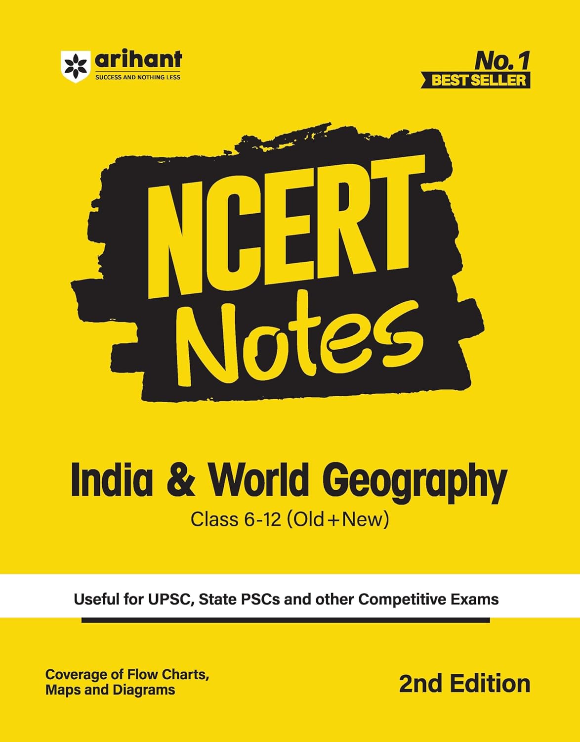 Arihant India And World Geography NCERT Notes Class 6 to 12 Old and New 2nd Edition Book English Medium for All Competitive Exams