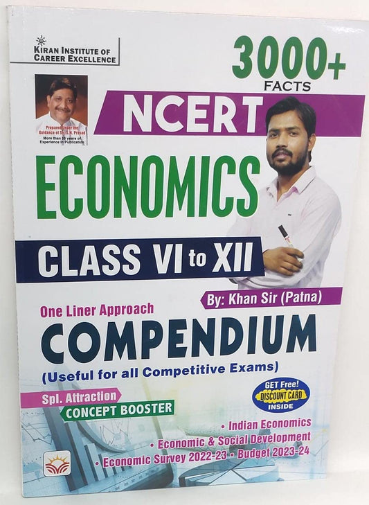 Kiran NCERT Economics Class 6 to 12 Compendium 3000+ Facts By Khan Sir English Medium 4156