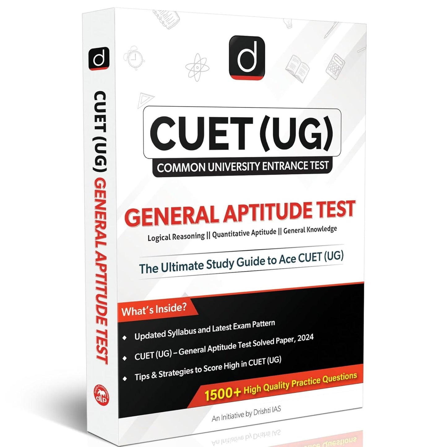 Drishti IAS CUET UG Entrance Exam Book 2025 General Aptitude Test GAT Study Guide Covers Logical Reasoning Quantative Aptitude And General Knowledge