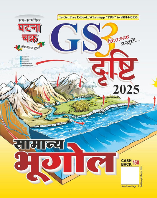 Ghatna Chakra GS Drishti 2025 Samanya Bhugol Part 3 Chitratmak Prastuti Hindi Medium