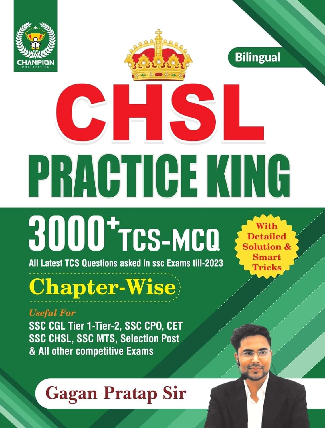 Champion Gagan Pratap Sir CHSL Practice King Bilingual 3000+ TCS-MCQ Chapterwise Till 2023