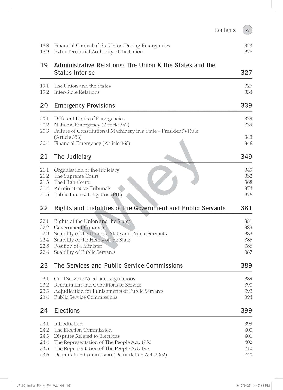 Wiley India Indian Polity English Medium By Abhishek IPS for UPSC Civil and State Services Exams