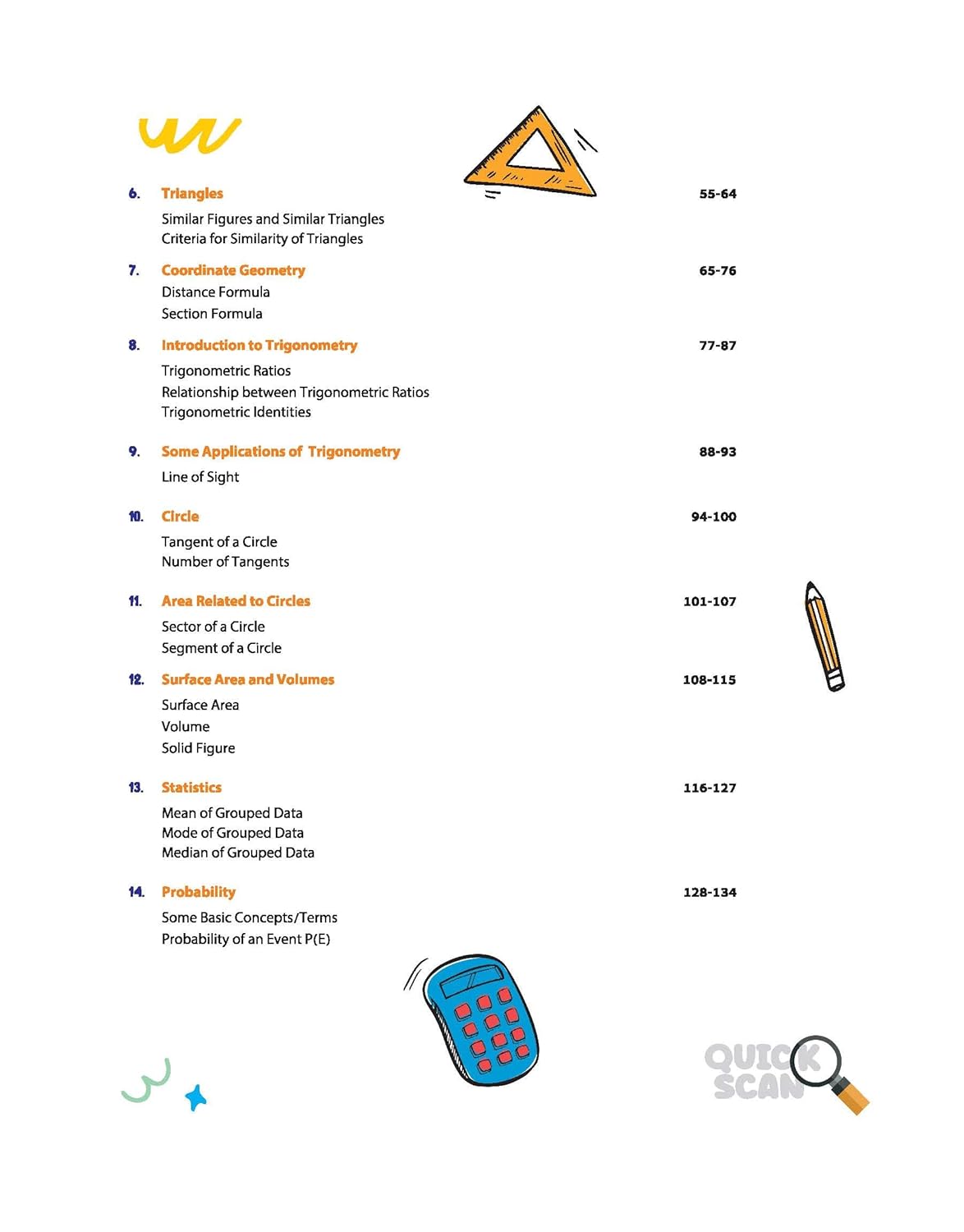 Arihant Quick Scan CBSE Class 10 Mathematics Fast Revision for High Scores By Aditya Shukla and Rakesh Pandey