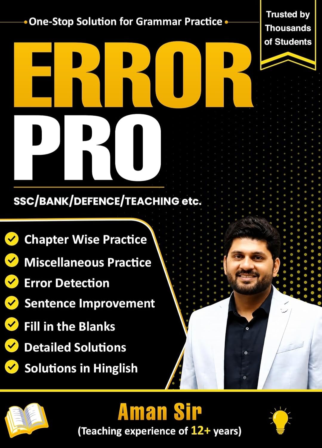 Error Pro by Aman sir Grammar Practice Book Useful For SSC Exams Bank Defence Teaching And All Competitive Exams