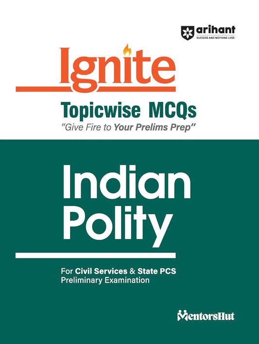 Arihant Topicwise MCQs Indian Polity Book English Medium for Civil Services and State PCS Prelims Exam