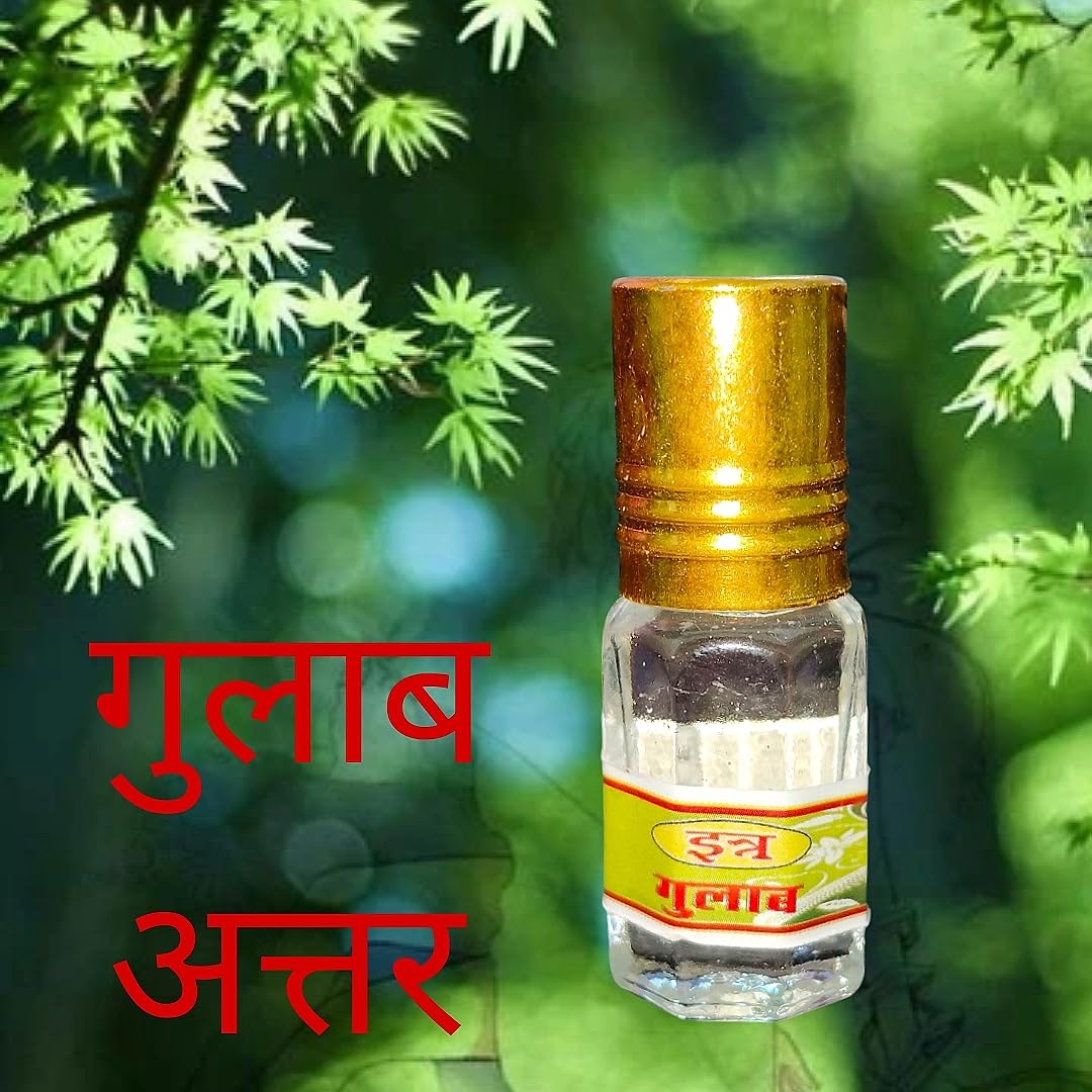 Natural Premium Attar Gift Pack Non Alcoholic Itra Set for Home Mandir Office All Dress Fragrances 6 ML Each