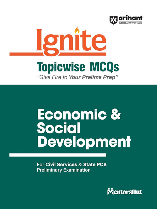Arihant Ignite Topicwise MCQs Economic and Social Development Book English Medium for Civil Services and State PCS Prelims Exam