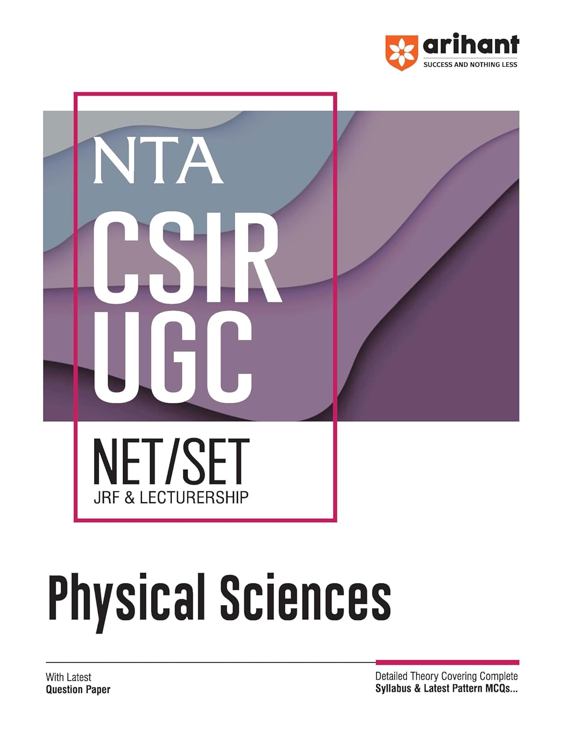 Arihant NTA CSIR UGC NET SET Lecturership Physical Science With Latest Question Papers With Free Khatu Shyam Sticker