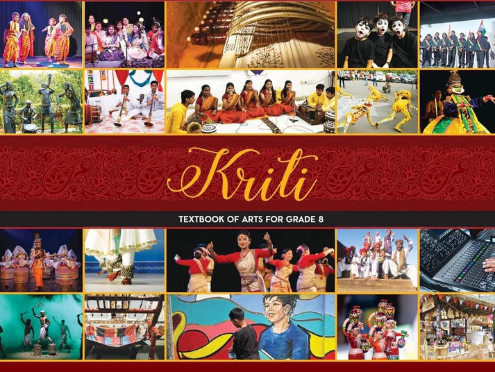 NCERT Kriti Textbook of Arts for Class 8 Latest New Syllabus English Medium Latest Edition 2025 With Free Khatu Shyam Sticker