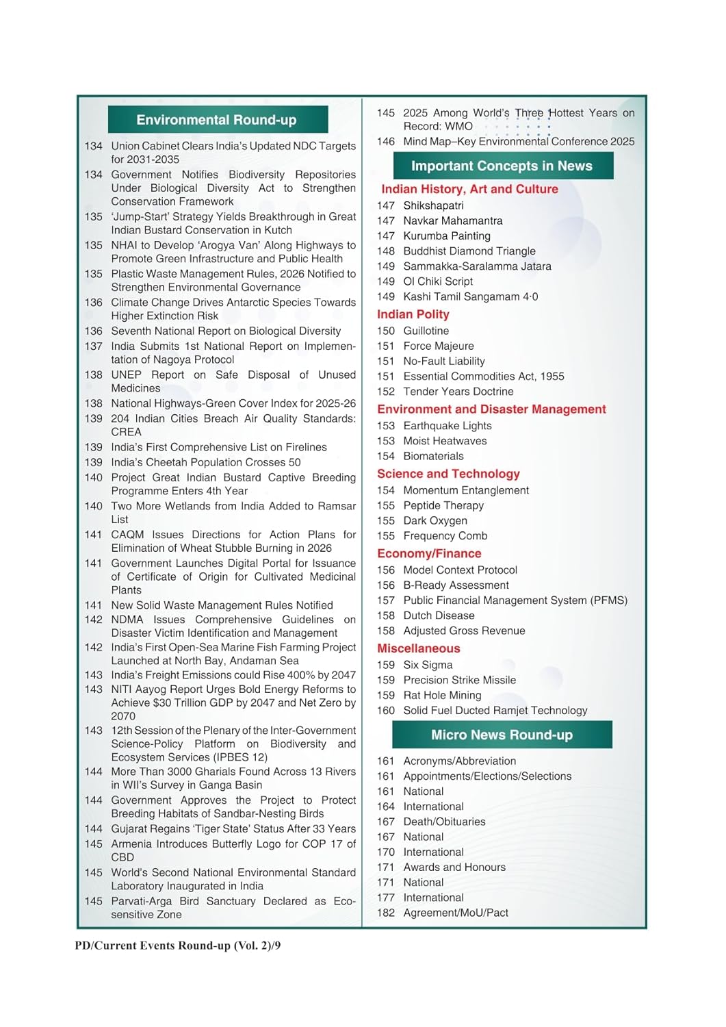 Pratiyogita Darpan Current Events Round Up 2026 Volume-2 Revised Edition English Medium