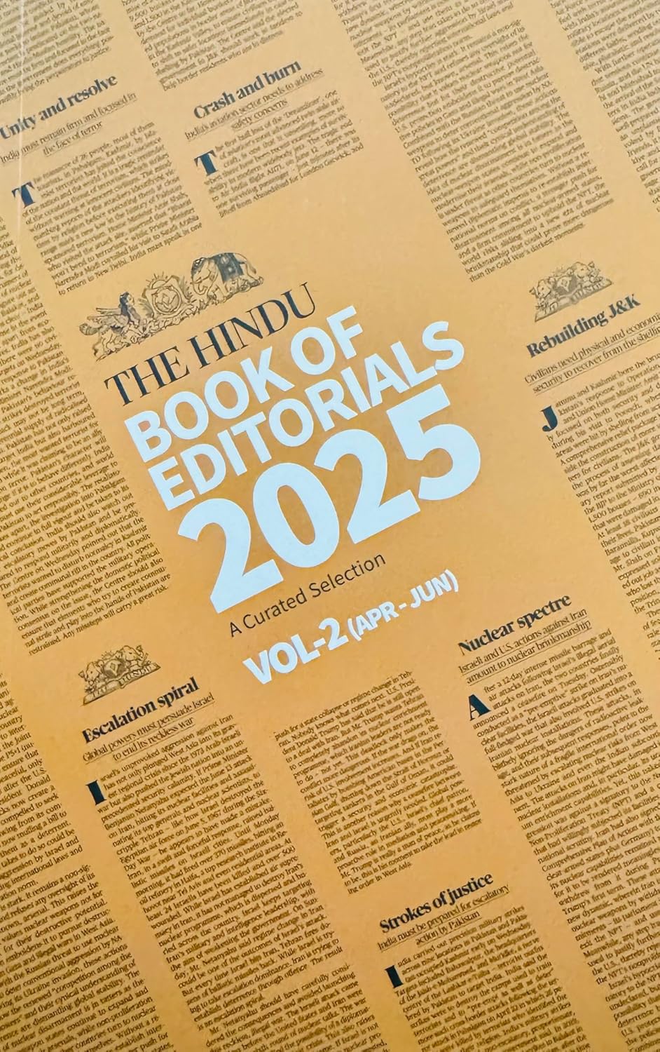The Hindu Book of Editorials 2025 Volume-1 to Volume-4 January 2025 to December 2025 Combo Set of 4 Books