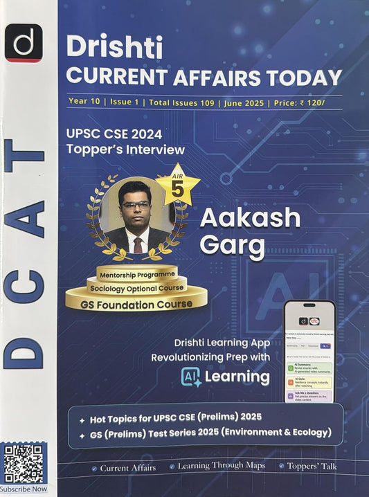 Drishti Current Affairs Today June 2025 English Monthly Magazine