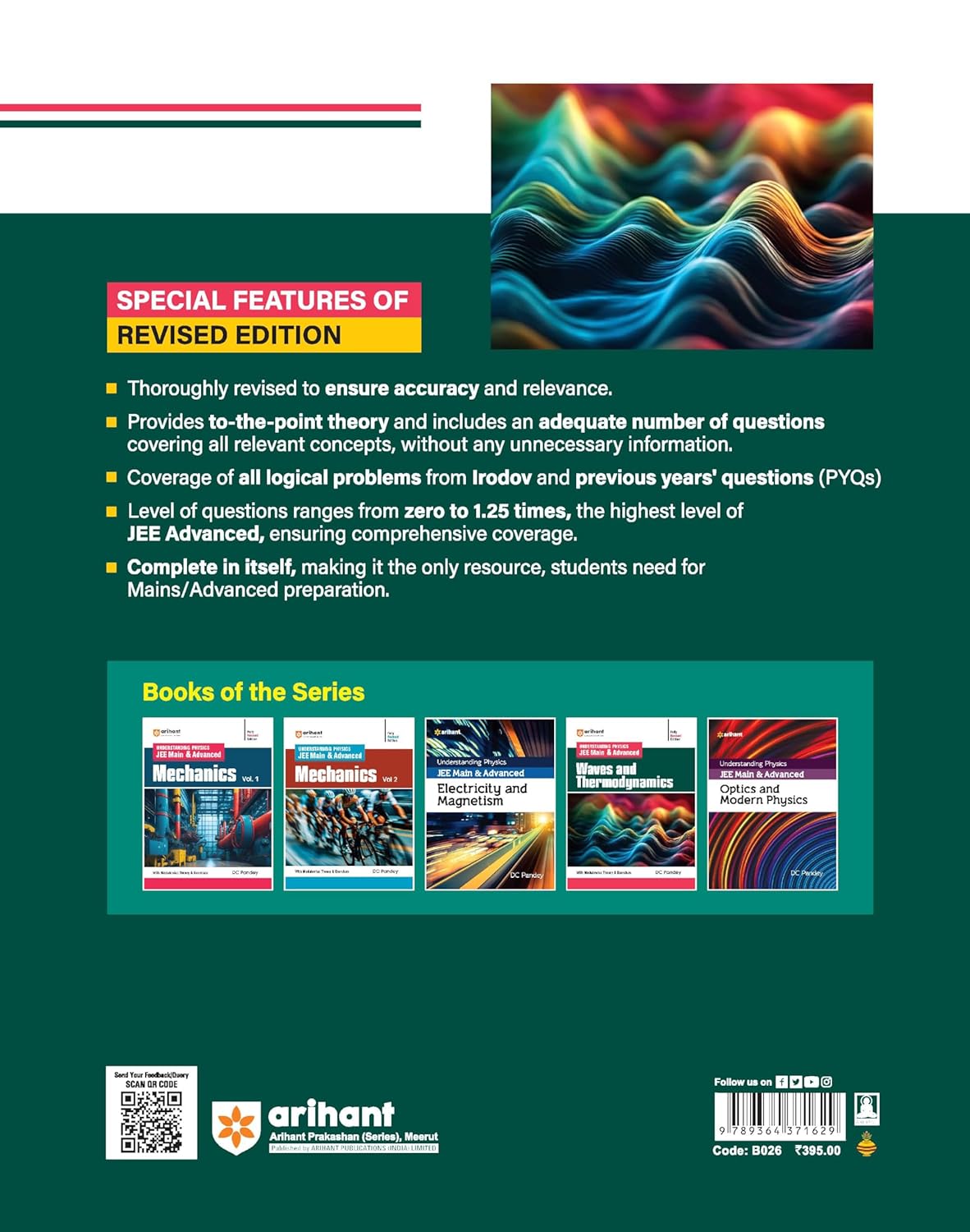 Arihant Understanding Physics JEE Main And Advanced WAVES Thermodynamics By D C Panday With Free Khatu Shyam Sticker