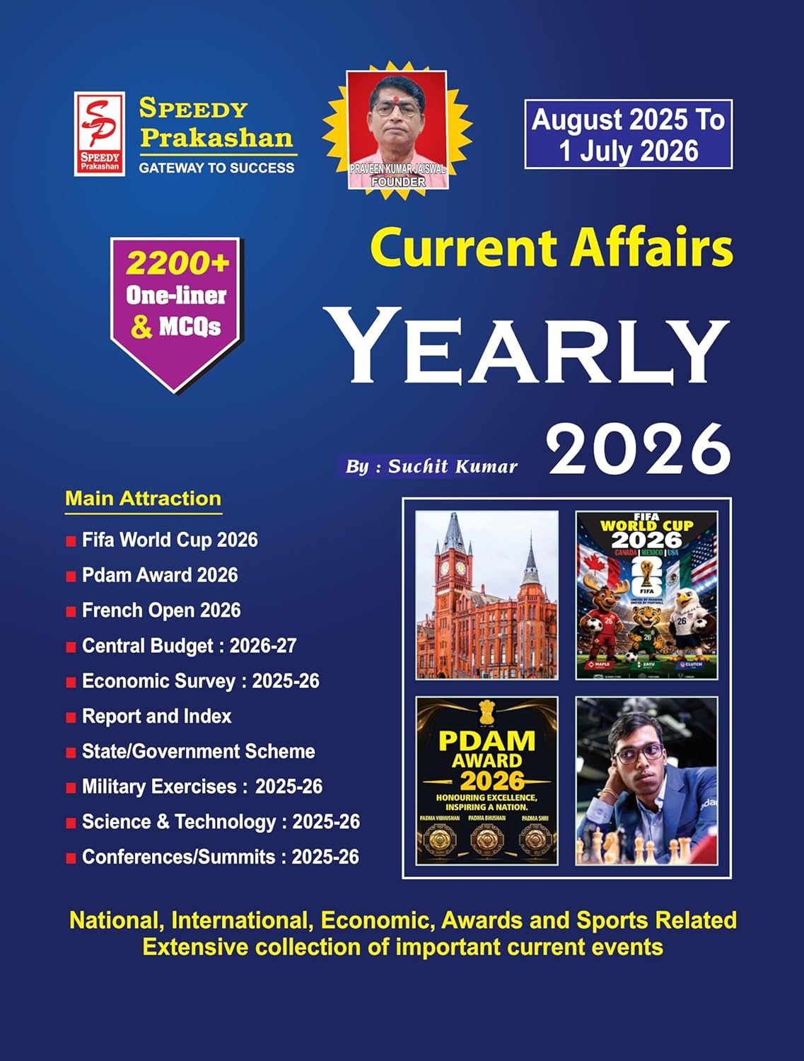 Speedy Current Affairs Yearly July 2026 English Monthly Magazine August 2025 To July 2026 By Suchit Kumar