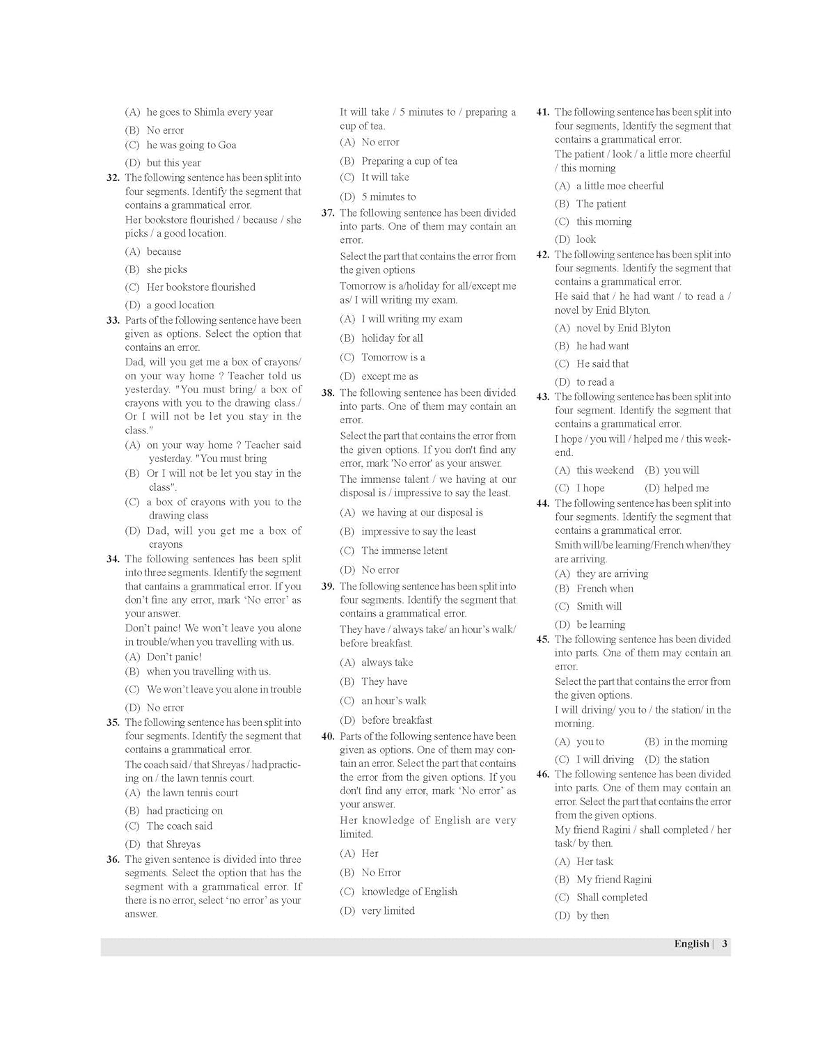 Examcart All Agniveer Non-Technical Exams English Question Bank 2026 1700+ MCQs for Army GD Clerk SKT Tradesman Navy Coast Guard SSB MR NMR NMR Airforce AFCAT Y Group English Medium