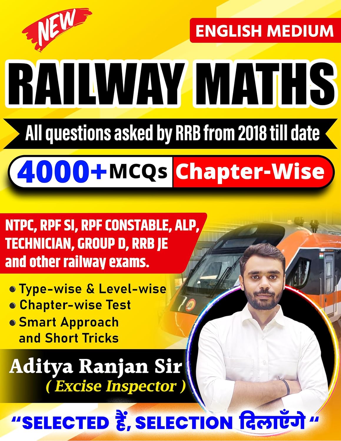 Aditya Ranjan Sir Railway Maths 4000+ MCQs Chapterwise Complete Book English Medium